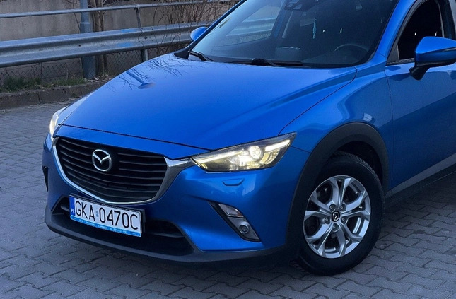 Mazda CX-3 cena 57997 przebieg: 107000, rok produkcji 2015 z Małomice małe 379